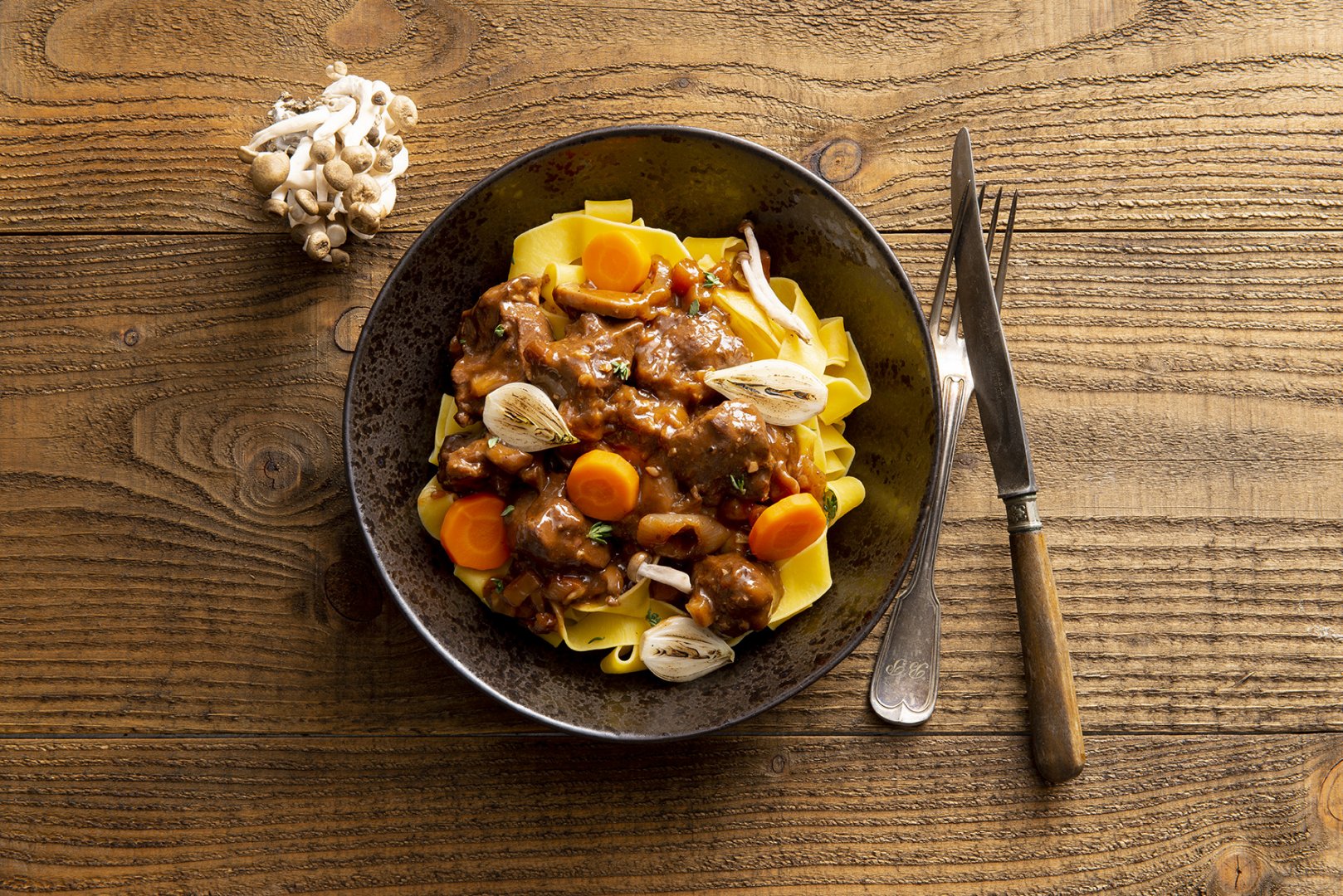 Hazenpeper met tagliatelle